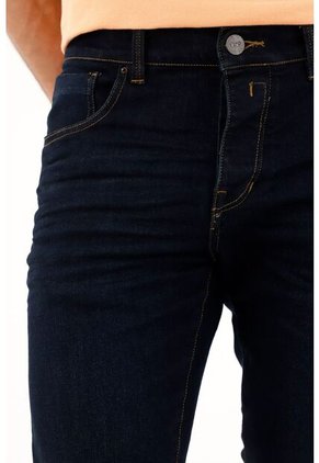 Jean Skinny Azul Oscuro Para Hombre