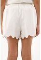 Bermuda Crudo Con Ruedo Ondulado Para Niña de Tennis