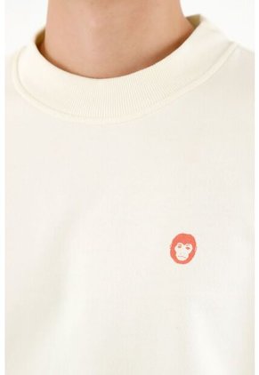 Buzo Unisex Crudo Con Estampado En Espalda