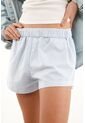 Tennis Bermuda Corta Azul A Rayas Para Mujer de Tennis