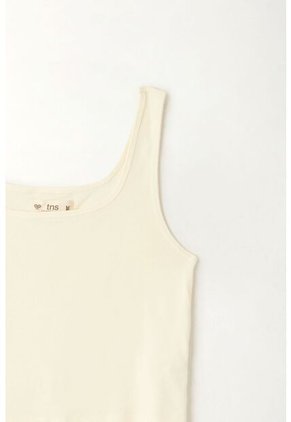 Tennis Camiseta Manga Sisa Crudo Con Textura Suave Para Mujer De Silueta Ajustada