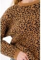 Tennis Buzo Tejido Afelpado Animal Print Con Diseño Limpio Para Mujer de Tennis