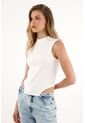 Tennis Camiseta Manga Sisa Crudo Entallada Para Mujer Con Acabado Suave de Tennis
