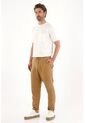 Tennis Pantalón Chino En 100% Lino Café De Ajuste Cómodo Para Hombre de Tennis