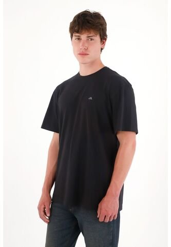 Tennis Camiseta Básica Estampada En Espalda Negro Para Hombre Tennis