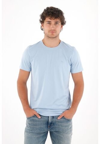 Tennis Camiseta Con Estampado En Espalda Azul Para Hombre Tennis