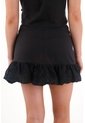 Tennis Falda Corta Con Detalle Tipo Globo Negra Para Mujer de Tennis