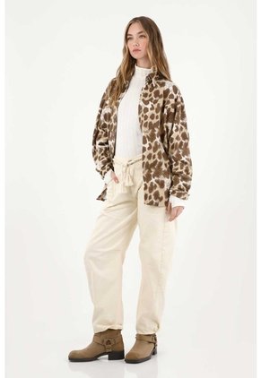 Tennis Buzo En Burda Con Estampado Animal Print Para Mujer