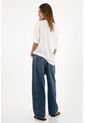 Tennis Camiseta Oversize Con Cuello En Rib Blanca Para Mujer de Tennis