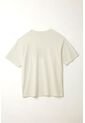 Tennis Camiseta Oversize Con Cuello En Rib Blanca Para Mujer de Tennis