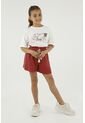 Bermuda Roja Para Niña de Tennis
