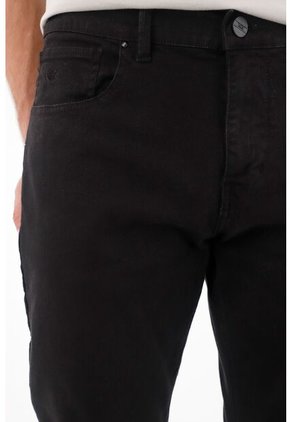 Tennis Pantalón Clásico Con Mini Raqueta Negro Para Hombre