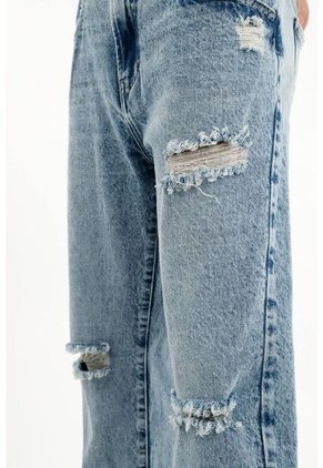 Jean De Tiro Bajo Azul Para Mujer