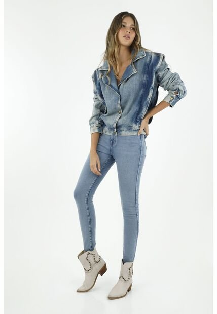 Chaqueta Azul Para Mujer