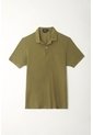 Tennis Polo Verde Con Raqueta Multicolor De Silueta Amplia Para Hombre de Tennis