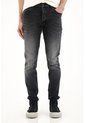 Tennis Jean Super Skinny Tiro Medio Negro Para Hombre de Tennis