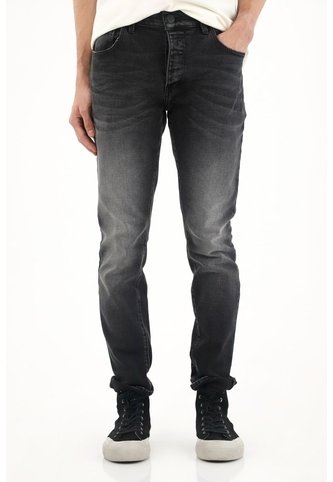 Tennis Jean Super Skinny Tiro Medio Negro Para Hombre Tennis
