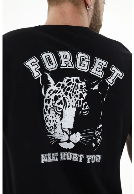 Tennis Camiseta Negra Manga Corta Para Hombre