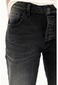 Tennis Jean Super Skinny Tiro Medio Negro Para Hombre de Tennis