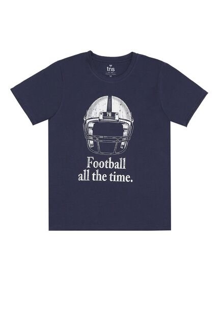 Tennis Camiseta Azul Básica De Manga Corta Para Hombre