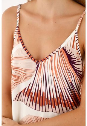 Pijama De Pantalón Estampada Para Mujer