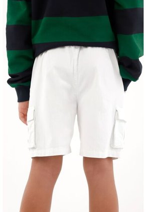 Bermuda Blanca Tipo Cargo Para Niño