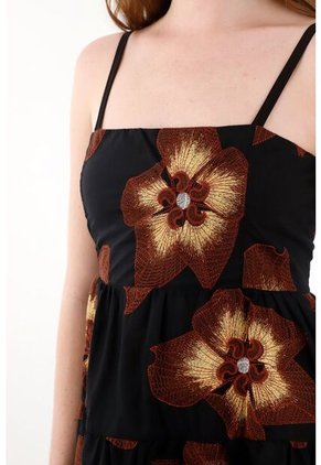 Tennis Vestido Corto Bordado Multicolor Para Mujer