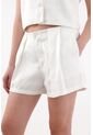 Tennis Short Tiro Alto Con Tablas Crudo Para Mujer de Tennis