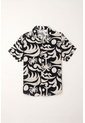 Tennis Camisa Tipo Bowling Con Estampado Playero Para Hombre de Tennis