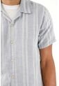 Tennis Camisa Azul Tipo Bowling A Rayas Para Hombre de Tennis