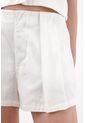 Tennis Short Tiro Alto Con Tablas Crudo Para Mujer de Tennis