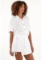 Tennis Falda Short Blanca De Apariencia Lino Para Mujer de Tennis