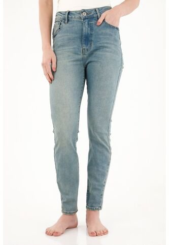 Tennis Jean Jegging Tiro Alto Azul Para Mujer Tennis