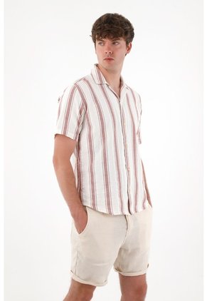 Tennis Camisa Con Diseño A Rayas Con Diseño Limpio Para Hombre
