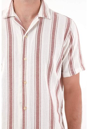 Tennis Camisa Con Diseño A Rayas Con Diseño Limpio Para Hombre