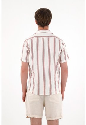 Tennis Camisa Con Diseño A Rayas Con Diseño Limpio Para Hombre
