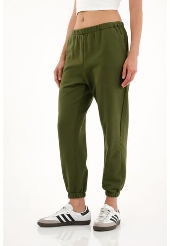 Pantalón Jogger Verde Para Mujer Tennis