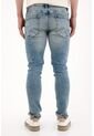 Tennis Jean Skinny Con Rotos Y Desgastes Azul Claro Para Hombre de Tennis
