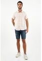 Camisa En Lino Rosada Para Hombre de Tennis