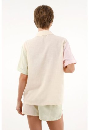 Tennis Camisa Multicolor Con Detalles Bordados Para Mujer