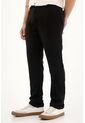 Tennis Pantalón Chino En 100% Lino Negro Para Hombre de Tennis