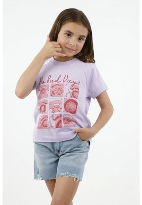 Camiseta Morada Para Niña