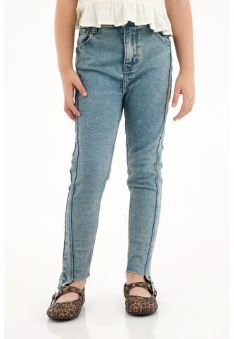 Jean Jegging Azul De Bota Asimétrica Para Niña Tennis