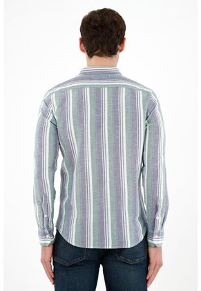 Tennis Camisa Multicolor Con Diseño A Rayas Para Hombre