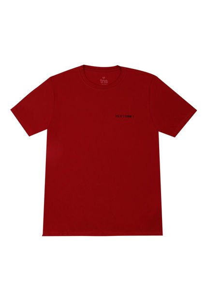 Camiseta Roja Con Estampado Posterior Para Hombre