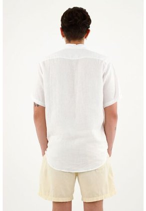 Bermuda Amarilla Con Mini Banana Bordada Para Hombre