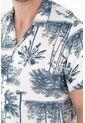 Camisa Estampada Tipo Bowling Para Hombre de Tennis