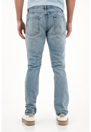 Tennis Jean Classic Con Rotos Azul Para Hombre