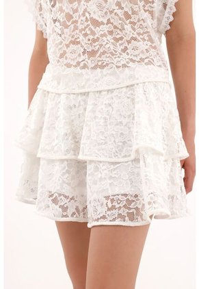 Tennis Falda En Encaje Con Boleros Para Mujer