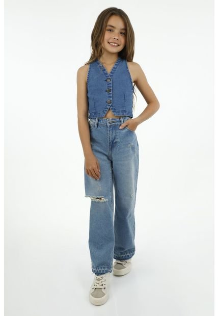 Chaleco Azul Para Niña